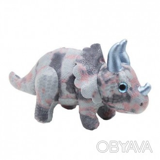 Мила іграшка динозавра "Тріцератопс" стане відмінним подарунком дитині. М'яка і . . фото 1