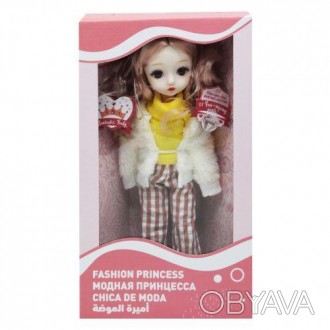 Кукла шарнирная "Fashion Princess" будет хорошим подарком ребенку. Кукла в краси. . фото 1