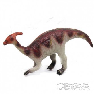 Гумова фігурка динозавра - Паразауролоф. Іграшка добре деталізована, виконана з . . фото 1