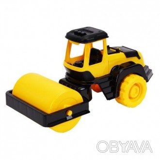 Яркий пластиковый трактор-каток станет отличным подарком ребенку. Размер игрушки. . фото 1