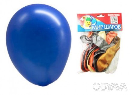 Яркие разноцветные воздушные шарики с симпатичным рисунком. Диаметр шарика 31 см. . фото 1