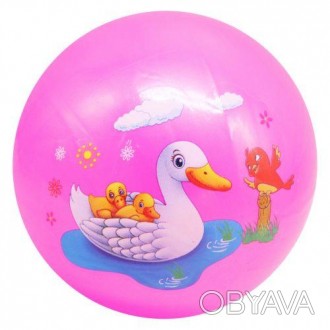 Яркий резиновый мячик с изображением забавной зверушки порадует малыша. Хорошо п. . фото 1