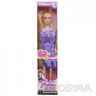 Яскрава лялька типу "Fashion Girl" має довге волосся, рухомі руки та ноги. Іграш. . фото 1