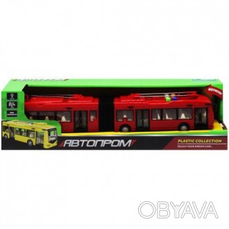 Іграшка тролейбус. Масштабована копія тролейбуса. Складається з двох вагонів, з'. . фото 1