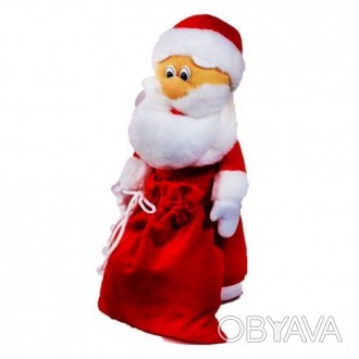 М'яка іграшка, яка стане чудовою новорічною декорацією. Виконана у вигляді Санта. . фото 1