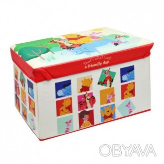 Корзина-ящик будет прекрасным хранилищем для детских игрушек. Имеет яркий дизайн. . фото 1