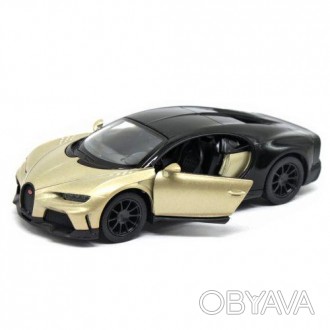 Машинка KINSMART "Bugatti Chiron Supersports". Іграшка металева, інерційна, відч. . фото 1