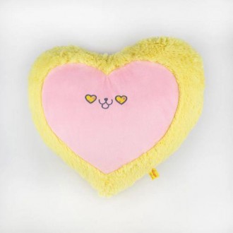 Милая плюшевая игрушка-подушка в виде сердечка с милой мордочкой посередине. Оче. . фото 3