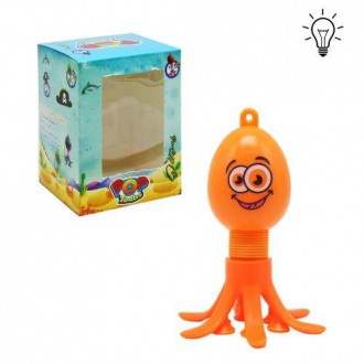 Оригінальна іграшка-антистрес "Поп Туб" (Pop Tube) у вигляді кумедного восьминіж. . фото 2