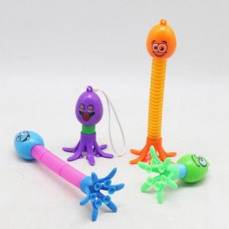 Оригинальная игрушка-антистресс "Поп Туб" (Pop Tube) в виде забавного осьминожка. . фото 3