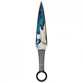 Нож сувенирный "КУНАЙ AUGUSTITE". Материал: фанера. Длина ножа - 24 см, ширина р. . фото 2