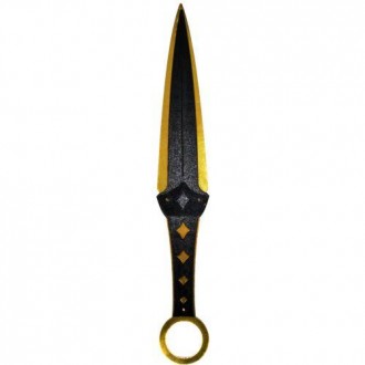 Нож сувенирный "КУНАЙ LUXURY". Материал: фанера. Длина ножа - 24 см, ширина ручк. . фото 2