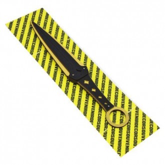 Нож сувенирный "КУНАЙ LUXURY". Материал: фанера. Длина ножа - 24 см, ширина ручк. . фото 3