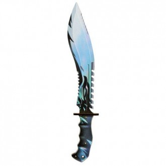 Сувенирный деревянный нож "Кукри". Материал: фанера. Длина ножа - 27 см, ширина . . фото 2