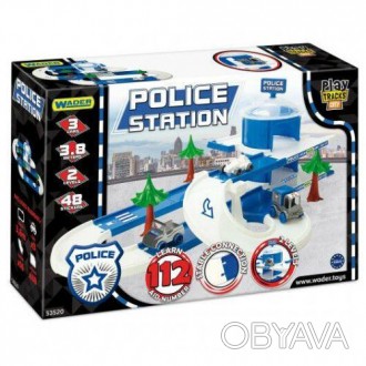 Пластиковий трек "Play Tracks City: Поліція". Ігровий набір поліція містить двор. . фото 1