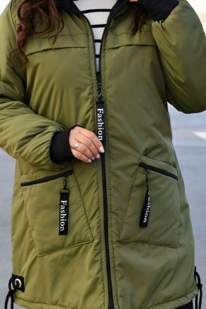 
Куртка деми батал удлиненная с капюшоном.
Код 016930
⁃ Размеры: 1(48-50); 2(52-. . фото 7