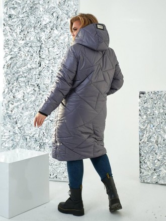 
Зимняя длинная Куртка женская синтепоновая батал с капюшоном.
Код 016935
Цвета:. . фото 4