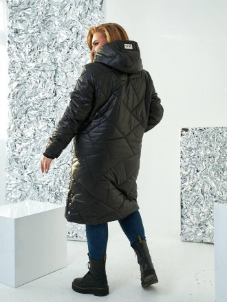 
Зимняя длинная Куртка женская синтепоновая батал с капюшоном.
Код 016935
Цвета:. . фото 6