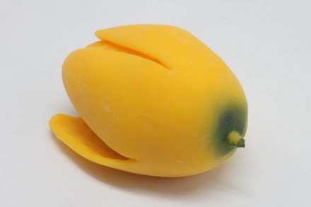 Оригінальна іграшка-антистрес у вигляді манго з розкритими шкірками. Банан напов. . фото 4