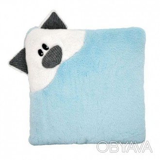 Милая декоративная подушка в виде сердечка с милой мордочкой кота на уголочке. У. . фото 1