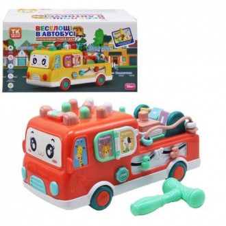 Інтерактивний ігровий центр "Автобус" (червоний) [tsi222635-ТSІ]. Київ. фото 1