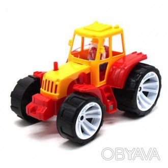 Пластиковая игрушка "Трактор" будет отличным подарком для ребенка. Размер тракто. . фото 1