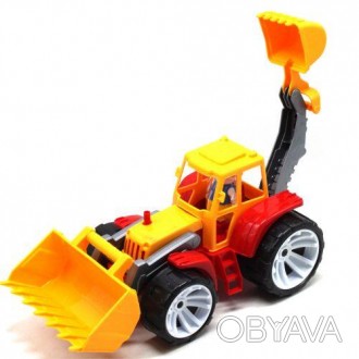 Пластикова іграшка "Трактор" буде чудовим подарунком для дитини. Розмір трактора. . фото 1