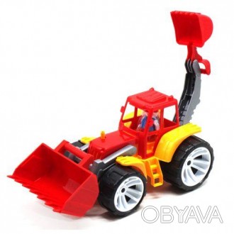 Пластикова іграшка "Трактор" буде чудовим подарунком для дитини. Розмір трактора. . фото 1