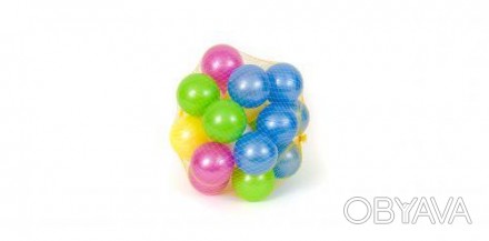 Набір яскравих, різнокольорових кульок для сухого басейну. Дуже яскраві та точно. . фото 1