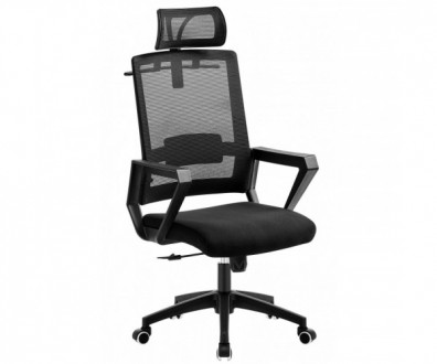 Сучасне офісне крісло, чорний поліпропіленовий каркас, механізм з можливістю нал. . фото 2