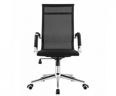 Офісне крісло з високою спинкою, хромована основа, крісло выготовлене в сучасній. . фото 3