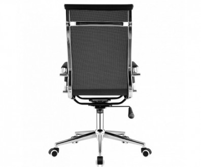 Офісне крісло з високою спинкою, хромована основа, крісло выготовлене в сучасній. . фото 4