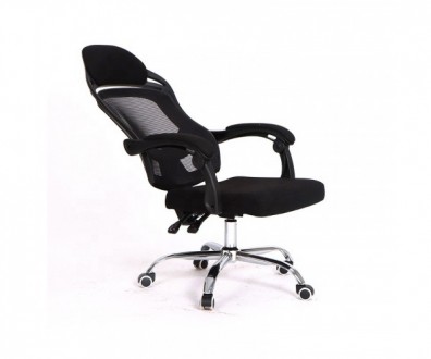 Сучасне офісне крісло, чорний поліпропіленовий каркас, механізм з можливістю нал. . фото 3