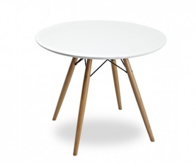 Обідній стіл, стільниця кругла з HPL матеріалу, діаметр 80 см, товщина 25 мм, кр. . фото 2