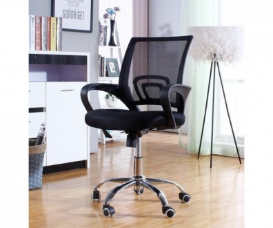 Офісне крісло з чорною сіткою, поліпропіленовий каркас чорного кольору, оббивка . . фото 4