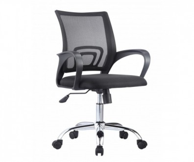 Офісне крісло з чорною сіткою, поліпропіленовий каркас чорного кольору, оббивка . . фото 2