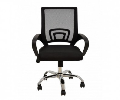 Офісне крісло з чорною сіткою, поліпропіленовий каркас чорного кольору, оббивка . . фото 3