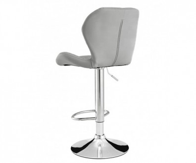 Високий барний стілець, матеріал сидіння і спинки екошкіра, хромована металева о. . фото 4