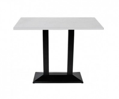Барний стіл, основа металева чорного кольору, стільниця білого кольору прямокутн. . фото 2