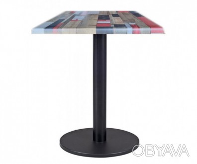 Квадратний стіл, стільниця з матеріалу верзаліт, розмір 70*70 см, товщина 25 мм,. . фото 1