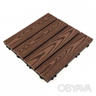 Деревинно-полімерна композитна плитка - інноваційний матеріал, що об'єднує ПВХ, . . фото 1