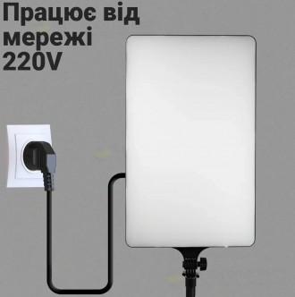 Прямокутна Led-лампа для фотостудії RL-24 LED-лампа для відео та фотознімання

. . фото 6