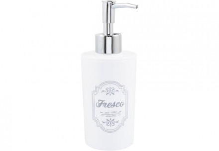 
Arino Fresco White комплект для ванної кімнати (Дозатор, мильниця, стакан, йорж. . фото 3