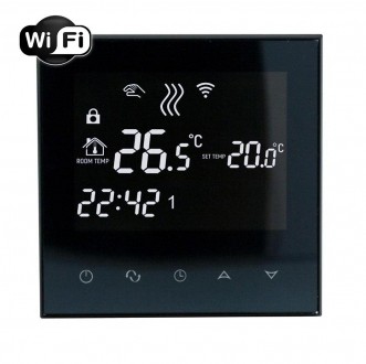 Терморегулятор EcoTerm SN Wi-Fi Black. Кропивницкий. фото 1 Терморегулятор EcoTerm SN Wi-Fi Black. Кропивницкий. фото 1