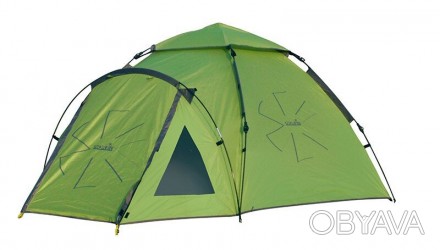 
Двухслойная 4-х местная палатка с полуавтоматическим быстро сборным каркасом. Д. . фото 1