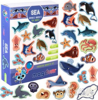Набір магнітів "Морські мешканці" буде гарним подарунком для дитини. У наборі є . . фото 1