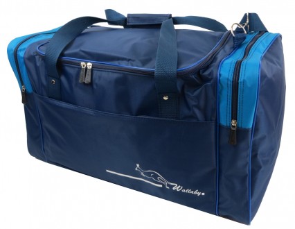 
Вместительная дорожная сумка 60лWallaby430-5 синяя с голубым Дорожная сумкавыпо. . фото 3