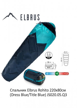 
Новая модель спального мешка Elbrus Rohito обладает всеми техническими характер. . фото 3