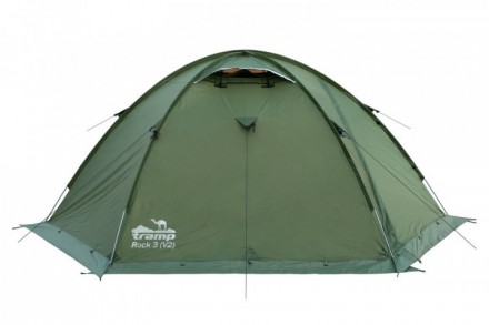 
Палатка 3местнаяTramp ROCK 3 (V2) зеленая экспедиционнаяс внешними дугами Три в. . фото 8