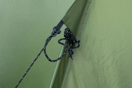 
Двухместная палаткаTramp Sarma 2 (V2) зеленая с двойным перекрестом дуг Благода. . фото 6